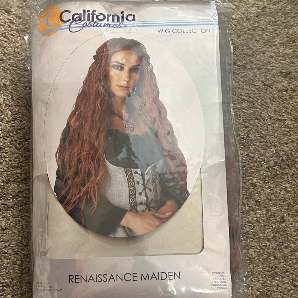 California Costumes Renaissance Maiden Wig - Auburn